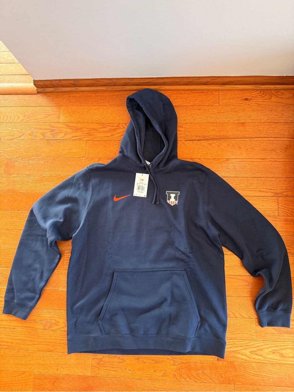 Nike Men’s University of Illinois Illini  Pullover Hoodie XL